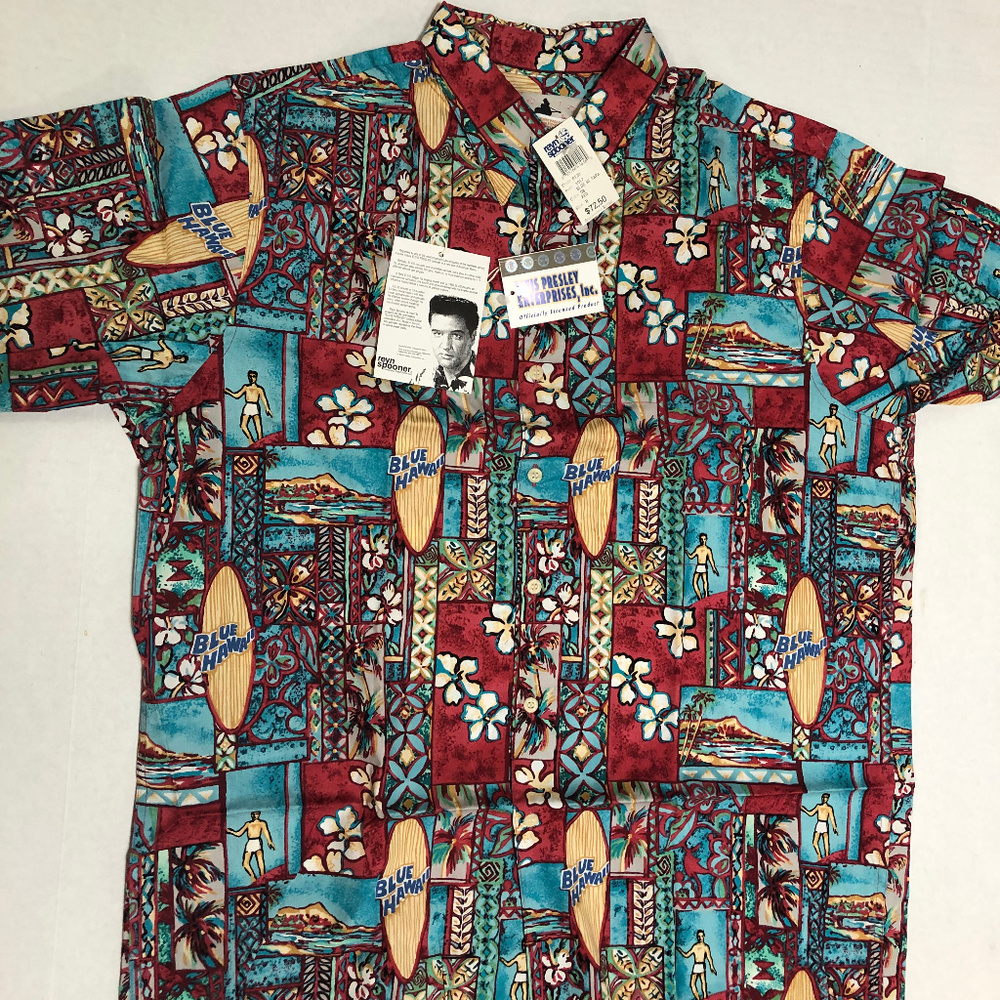 NWT Reyn Spooner Elvis Presley Collectible Shirt
